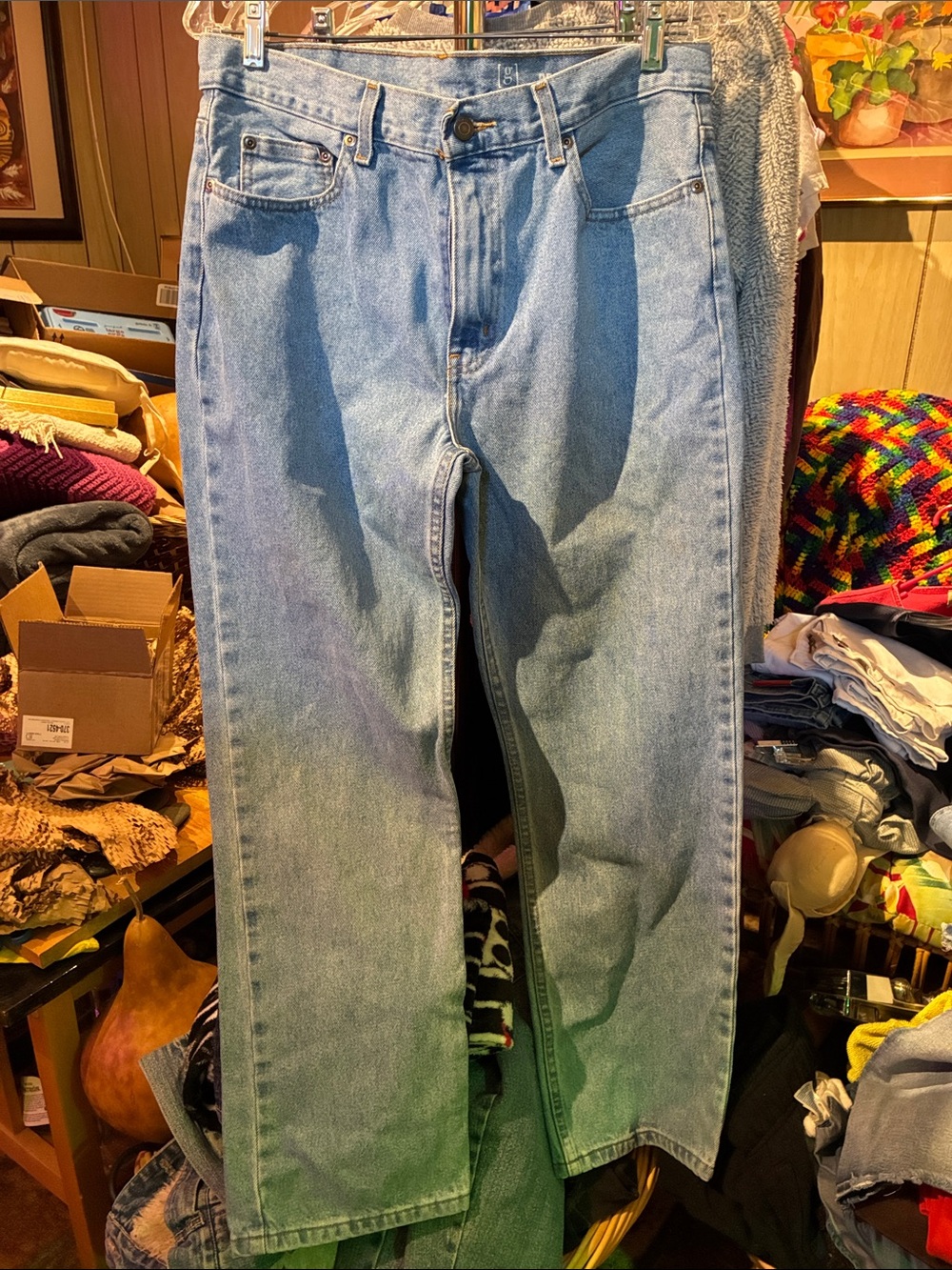 George Men’s Straight Light Blue Denim Jeans